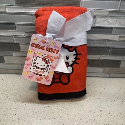 Новый Hello Kitty держа красный конверт любовь Примечание вручную полотенца полотенце упаковка из 2 - Изображение 1 из 4