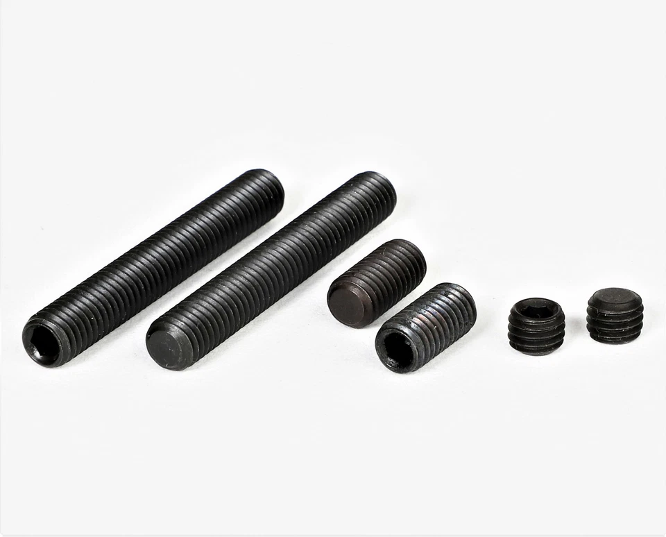 DIN 913 45H Gewindestift Madenschraube ISK M2 & M2,5 Stahl schwarz - Bild 1 von 1