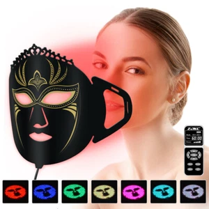 7Colors Face Rejuvenation Led Red Infrared Light Therapy Mask Pdt for Anti-Aging - Picture 1 of 9