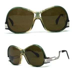 Cazal Vintage 1980s Sunglasses Germany-Made Unused Hip Hop w/Case mod 302 Green - Picture 1 of 16