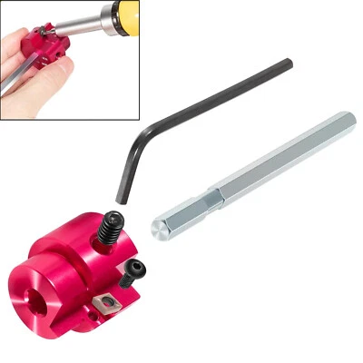 PPR75 PVC Fitting Saver & Reamer Tool 1/4" hex shaft, 3/4" Head fits 1/2" drills - Image 1 of 4