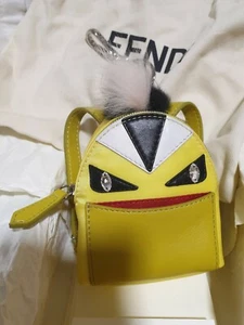 AUTHENTIC RUNWAY NEW FENDI MONSTER BACKPACK BAG BUGS CHARM,Yellow color - Picture 1 of 12