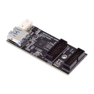 PCBA Type Splitter HUB 5Gbps Dual Ports Female to Single 19/20Pin Header Adapter - Picture 1 of 11