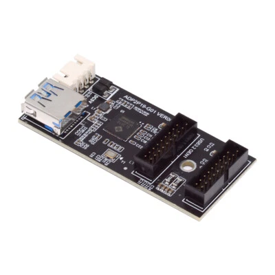 PCBA Type Splitter HUB 5Gbps Dual Ports Female to Single 19/20Pin Header Adapter - Image 1 of 4