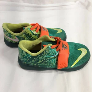 Nike KD 7 TD  Youth Sneakers Size 10CStyle  669943-303 Green Orange Kevin Durant - Picture 1 of 5