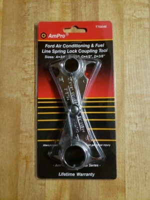 Herramienta de acoplamiento de bloqueo de resorte de línea de aire acondicionado y combustible AmPro Ford T70046 Foto 1 de 4