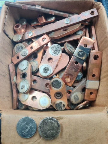 Scrap Silver Electrical Contacts For Silver Recovery Copper Scrap 1lb Cover