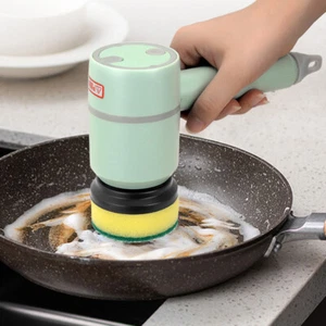 Electric Cleaning Brush Dishwashing Brush Automatic Wireless USB Rechargeable Pr - Picture 1 of 30