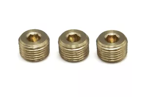 PrecisionGeek - Male M10 x 1.0 Metric Thread - Blanking Plug Set of 3 pcs - Picture 1 of 2