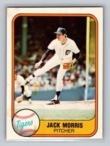 1981 Fleer Jack Morris #475 - Detroit Tigers