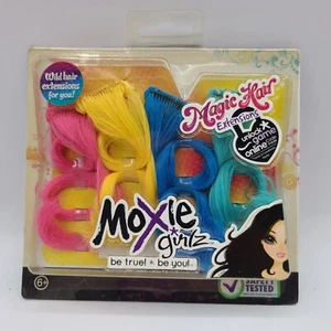 Moxie Girlz extensions de cheveux magiques rose jaune bleu aqua poupée accessoires NOS - Photo 1/6