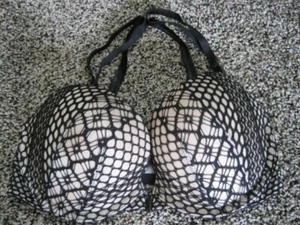 Victoria's Secret black racer back front closure underwire bra 32D NEW - Picture 1 of 6
