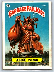 Topps Garbage Pail Kids 1986 serie 3 Alice Island #113a - Foto 1 di 2