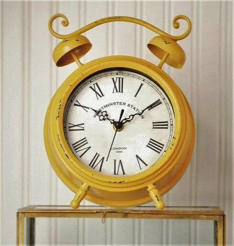 MZB Westminster Yellow Metal  Clock  (Mantle Style) ~ FREE SHIPPING ~NEW~ Cover