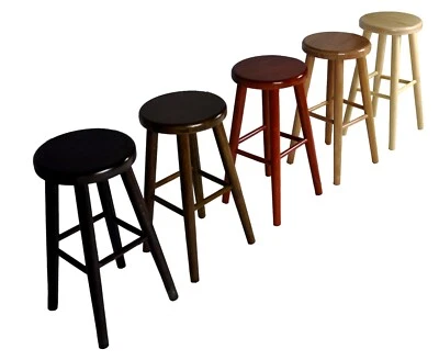 Hocker Massiv Schemel Stuhl Sitz Sitzmöbel Buche Drehhocker Barhocke 60 cm Neu - Bild 1 von 4