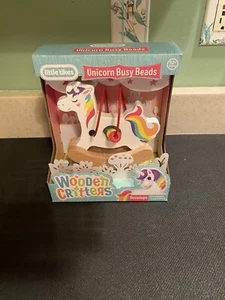 Little Tikes Unicorn Busy Beads Wooden Critters Developmental Age 12 Months & up - Picture 1 of 2
