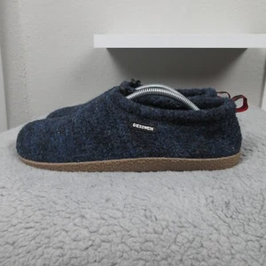 Giesswein Veitsch Wool Mule Slippers EU 445 US 11 Blue Slip On Comfort Shoes - Picture 1 of 9