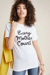 Citizens of Humanity Every Mother Counts Graphic White Tee Shirt Size XS - Picture 1 of 3