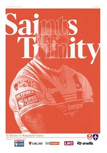 ST HELENS England v WAKEFIELD TRINITY 11 April 2025 RUGBY OFFICIAL 20 pages - Picture 1 of 1