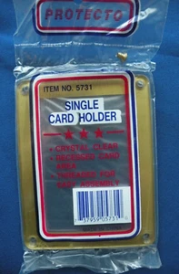 Protecto Goldrand 4 verschraubte Kartenhalter versenkt Posten 2 Stück - Bild 1 von 1