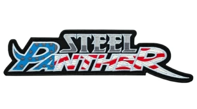 Steel Panther Iron-on & Sew-on Back Patch | Comedic Glam Metal Rock Band Logo - Image 1 of 4