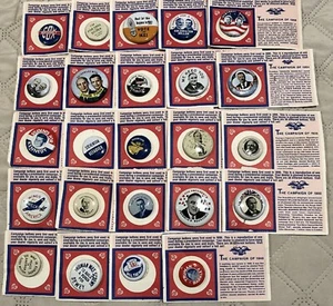 Lot 24 Different Vintage Amoco Oil promo Reproduction Political Campaign Pins  - Picture 1 of 1