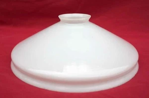 Vintage French Milk White Opaline Glass Ceiling Shade B - Picture 1 of 4
