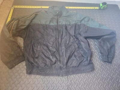 Vintage Athletic Works Men Windbreaker Jacket Colorblock Full Zip #S147 - Image 1 of 3