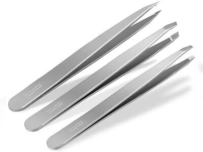 Profi Pinzette Solingen Zupfpinzette 9,5 cm Solinger Haarzupfpinzette Augenbraue - Bild 1 von 4