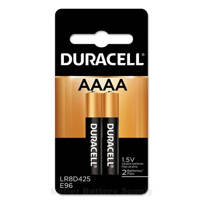 2 pilas alcalinas Duracell AAAA (MX2500, E96, MN2500, LR8D425, 25A) Foto 1 de 3