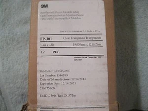 3M FP301 - 3/4 Clear Heat Shrink Tubing 4 ft. - NEW - Picture 1 of 1