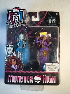 Figuras Monster High Frankie Stein & Clawdeen Wolf, en tarjeta, Mattel 2014 - Imagen 1 de 11