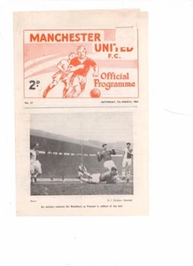 1963/64 CENTRAL LEAGUE - MANCHESTER UNITED RESERVES  v SHEFFIELD UNITED RESERVES - Picture 1 of 1