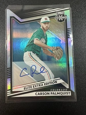 2022 Panini Elite Extra Edition - Carson Palmquist #88 Signatures (AU, RC) - Image 1 of 3