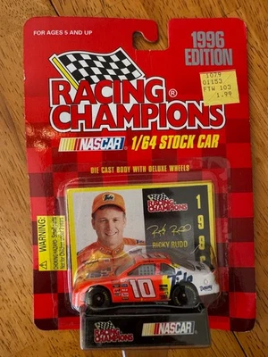 Racing Champions NASCAR 1996 Ricky Rudd #10 Tide Orange Ford Thunderbird 1/64  Foto 1 de 4