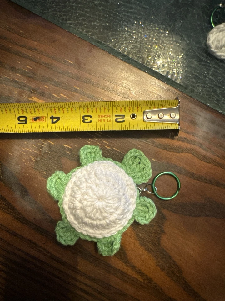 Adorable Llavero Tejido a Mano Llavero Tortuga Foto 1 de 1