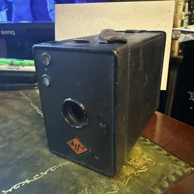 Vintage Photographic Camera Metal Agfa Box with red diamond - Image 1 of 4