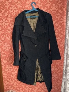 Vintage Vivienne Westwood Anglomania Lana Wool Tweed Coat Womens Size 44 - Picture 1 of 15
