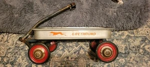 Vintage Aluminum Hamilton GREYHOUND WAGON Silver GREAT SHAPE! BED 21.5" - Picture 1 of 16