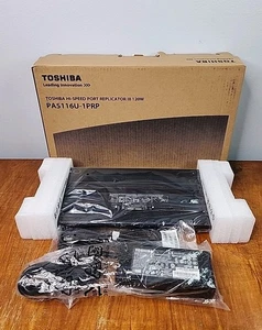 Toshiba Hi-Speed Port Replicator III 120W modello PA5116U-1PRP scatola aperta nuovo - Foto 1 di 6
