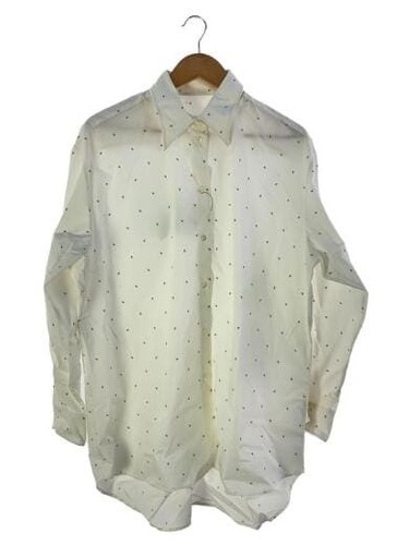MAISON MARGIELA MM6 Camicia Abito Camicia Vestito 42 Cotone WHT Modello All over S62DL0055