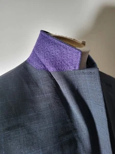 44R Ted Baker Endurance Check Blue Gray Featherweight Blazer Jacket sport Coat - Picture 1 of 10