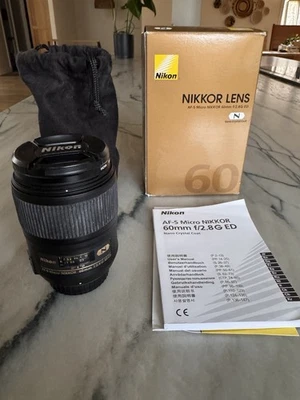 Nikon AF-S Micro Nikkor 60mm f/2.8 G Ed Lens - Image 1 of 4