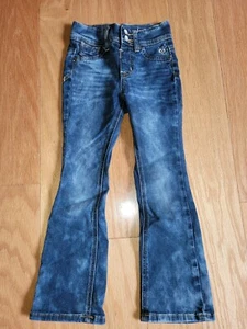Justice Girls Jeans premuim Jegging Size 5r button close skinnys - Picture 1 of 3