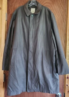 Joe Joseph Abboud Verde Lluvia/Trinchera Forrada Extraíble Forro Talla Grande Chaqueta Foto 1 de 4