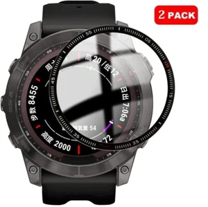 2 x For Garmin Fenix 7 Smart Watch 3D Full coverage Screen Protector Cover - Picture 1 of 11