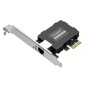 Desktop PC Server RJ45 Network Adapter 2.5GBps Gigabit Ethernet LAN PCIe X1 Card - Picture 1 of 9