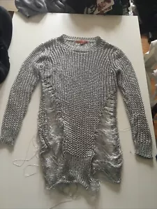 Suéter Thirty 6 Puntos 5 Metálico Plateado Talla S/M - Imagen 1 de 7