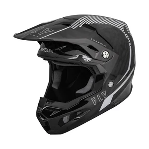 2024 Fly Racing Formula Carbon Tracer Motocross Helmet Silver Black Adults - Picture 1 of 2