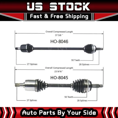 2 juntas de eje CV delantero Surtrack para Honda Accord 1990-1993 Foto 1 de 4